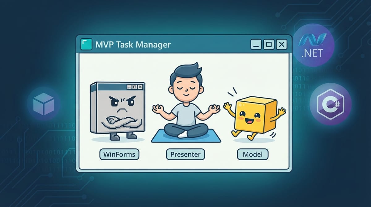 MVP + WinForms en 2026 : l'art de ne pas coder du spaghetti (from scratch, et c'est drôle)
